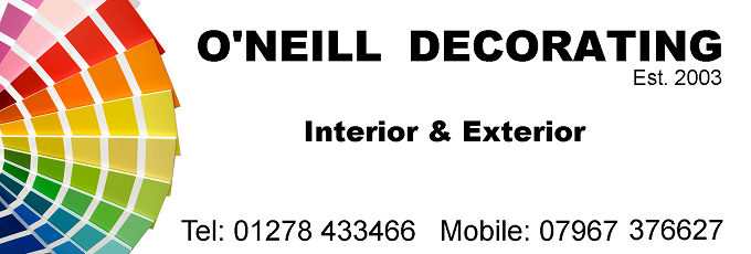 Martyn O'Neill, Interior Exterior, Painter and Decorator, Bridgwater, Somerset